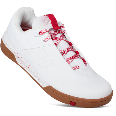 Sapatos de BTT CRANKBROTHERS STAMP LACE SPLATTER Branco/Vermelho 2023 0
